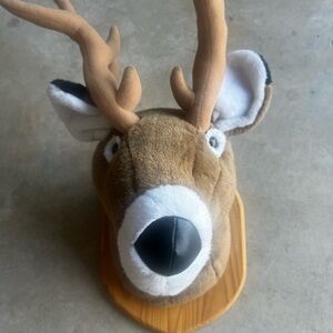 Plush Deer Head Wall Mount